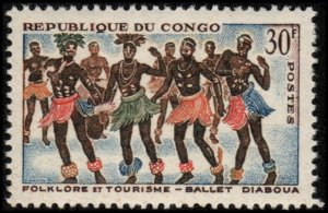 Congo Republic 114 - Mint-NH - 30fr Diaboua Ballet (1964) (cv $1.25)