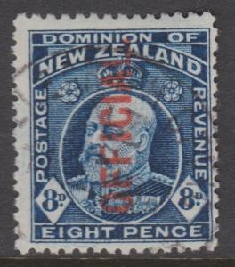 New Zealand 1916 Official Sc#O49 Used