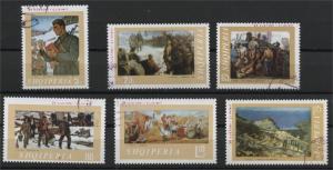 ALBANIA  25TH YEARS ANNIVERSARY OF THE LIBERATION  PAINTINGS 1969  U SET