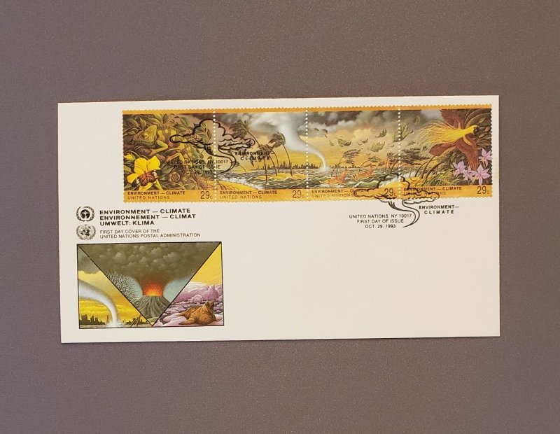 UN636, New York, First Day Cover, CV $4.75