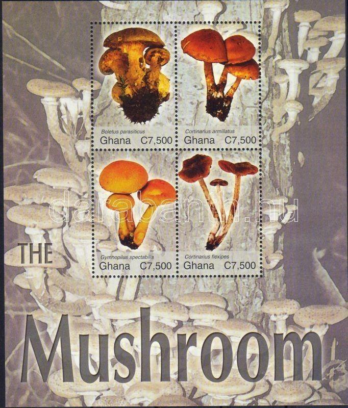 Ghana stamp Mushrooms minisheet MNH 2004 Mi 3678-3681 WS4455