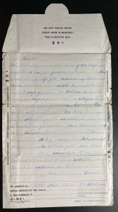1944 Camp German POW Camp Letter Cover Germany Prisoner of War Daniel Rauch