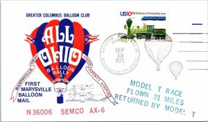 1975 US - Semco AX-6 - 1st Marysville Balloon Mail, Rally & Air Show - F17328
