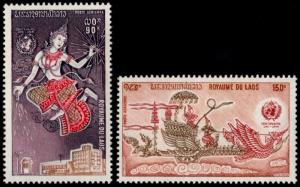 ✔️ LAOS 1973 - METEOROLOGY - MI. 368/369 ** MNH OG [LS368]