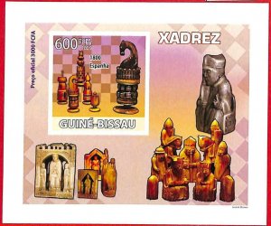 A0805a - GUINEE Guinea -  IMPERF SHEET - SPORT:  CHESS 2009