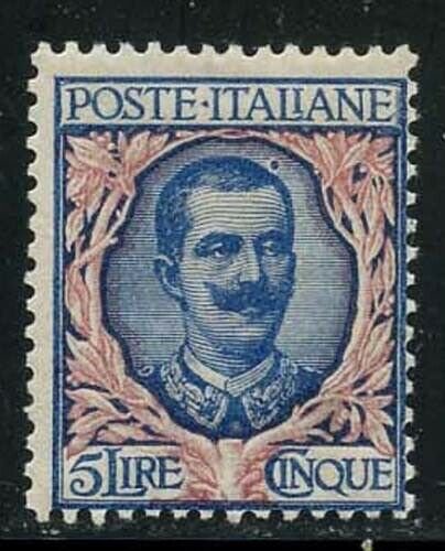 Italy 1901 5L Victor Emmanuel Sc# 91 NH