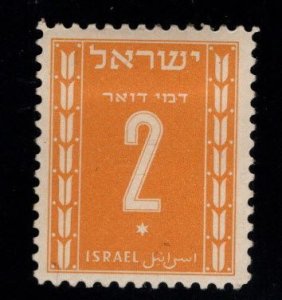 ISRAEL Scott J6 MH* postage due stamp