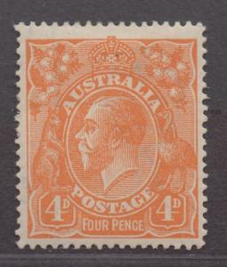 **Australia, SC# 31 MH, FVF+ Single Stamp, CV $45.00