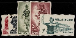 AUS - Papua New Guinea QEII SG28-32, 1961-62 complete set, LH MINT.