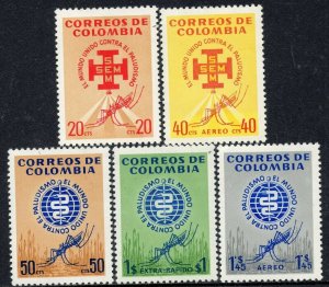 1289 - Colombia 1962 - The World United Against Malaria - MNH Set