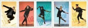 U.S.#5609-5613 Tap Dance 55c Horiz.Strip of 5, MNH.