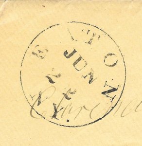 Doyle's_Stamps: Eaton, NY, to Westborough, MA, Postal History Cover w/CDS ++