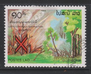 Laos 943 Fight Forest Fires 1989