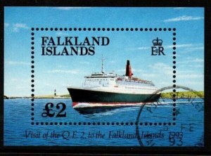 FALKLAND ISLANDS SGMS675 1993 VISIT OF QEII USED