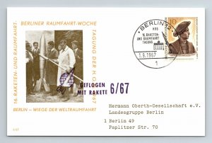 1967 Germany - Berlin Space Travel Week - F5113