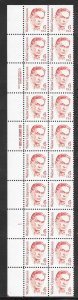 #1849 MNH Plate Block Strip of 20