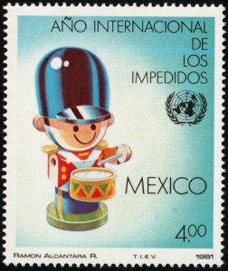 ✔️ MEXICO 1981 - YEAR OF THE DISABLED - Sc. 1239 MNH ** [01PM]