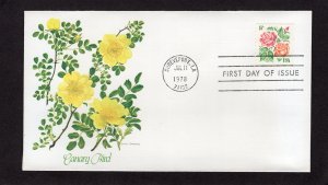 1737 Canary Bird, FDC Fleetwood