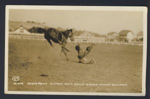 CANADA POSTAL HISTORY - Coyote Frank  STAMPEDE CALGARY ALBERTA RPPC POSTCARD