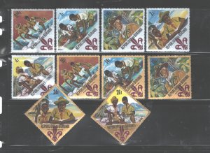 REP du BURUNDI(exBELG.CONGO) #207 - 211 + P.A. #C41 - C45 MNH