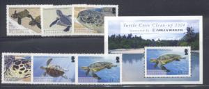 British Indian Ocean Territory  #290-295 296, Turtles NH