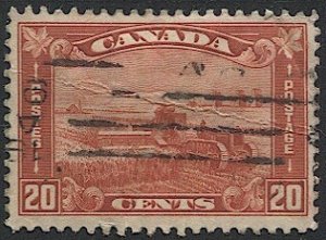 CANADA 1930 Sc 175  Used  VF 20c  Farm Tractor, Harvesting Wheat