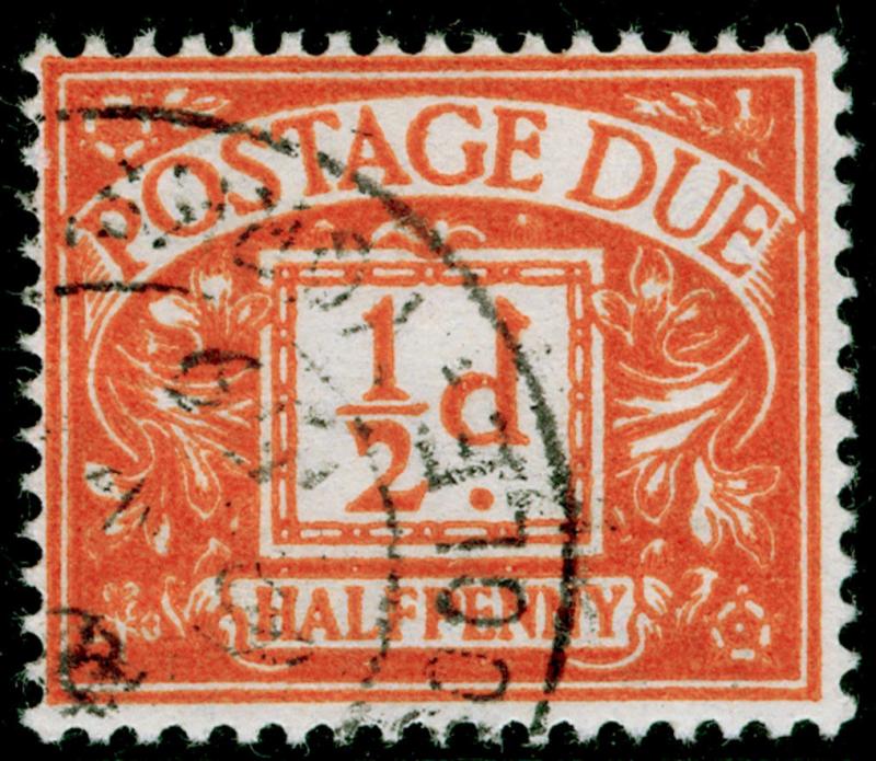 SG D46, ½d bright orange, FINE USED. WMK EDWARD E2R.