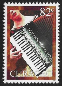 Curacao #21 82c Musical Instruments - Accordian ~ MNH