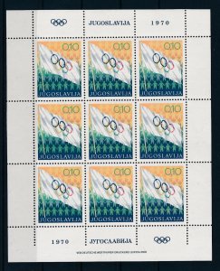 [43903] Yugoslavia 1970 Olympic Games week  Souvenir sheet MNH