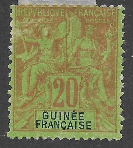 French Guinea (1892) - Scott # 9,  MNG