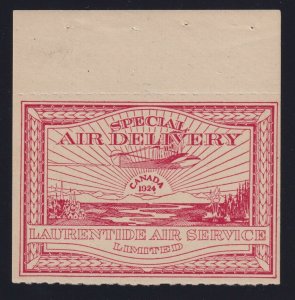 Canada Sc #CL4 (1924) 25c Laurentide Air Service Semi-Official Airmail VF NH 