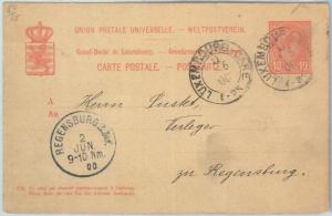 70015 - LUXEMBOURG - POSTAL HISTORY - Postal Stationery Card  1900