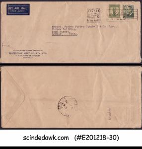 AUSTRALIA - 1952 AIR MAIL ENVELOPE TO BOMBAY INDIA WITH KGVI STAMP