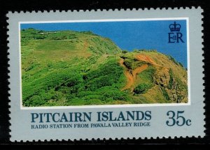 PITCAIRN ISLANDS SG214w 1981 35c LANDSCAPES WMK CROWN TO RIGHT OF CA MNH