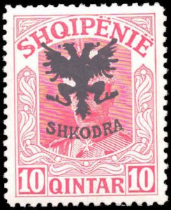 Albania #121, Incomplete Set, 1920, Hinged