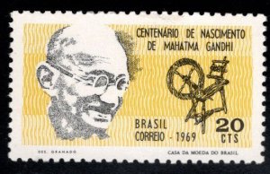 Brazil Scott 1137 MNH** 1969 Gandhi stamp