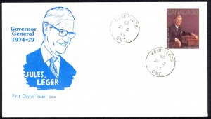 Canada Sc# 914 FDC (c) 1982 4.2 Jules Leger