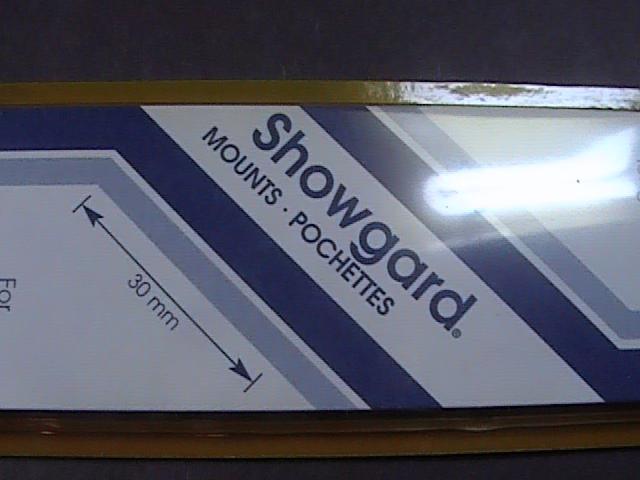 SHOWGARD MOUNTS # 30--215MM LONG x 30MM WIDE---22 STRIPS---BLACK /NEW