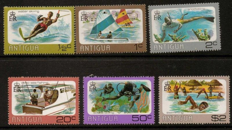 ANTIGUA SG503/8 1976 WATER SPORTS MNH 