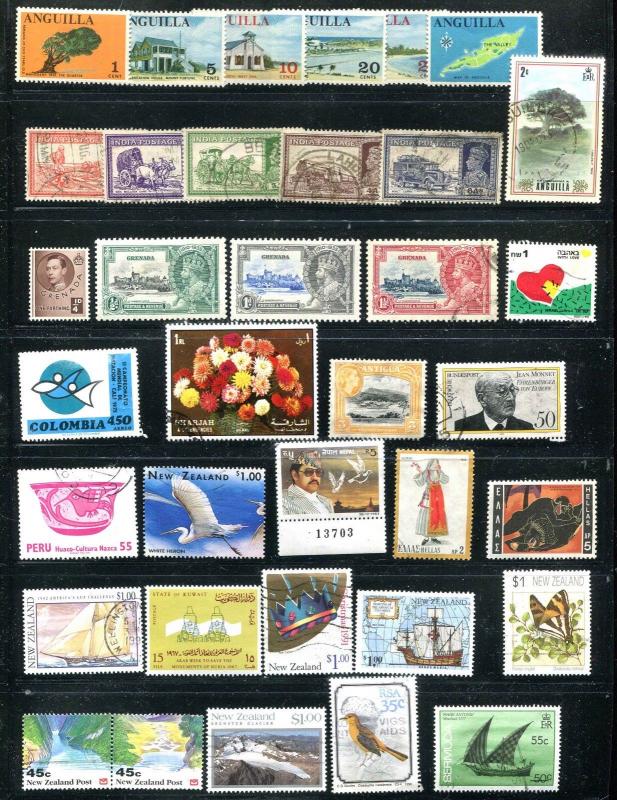 Selection Mostly Larger Mint~Used World Wide Stamps ALL Pictured