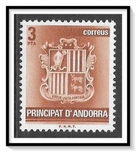 Andorra Spanish #135 Coat Of Arms MNH