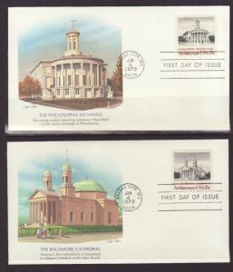 US 1779-1782 Architecture 1979 Fleetwood S/4  U/A FDC