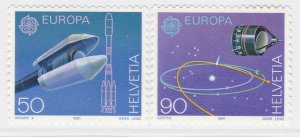 Switzerland Europe CEPT Europe in Space 1991 MNH** Full Set A19P33F451-