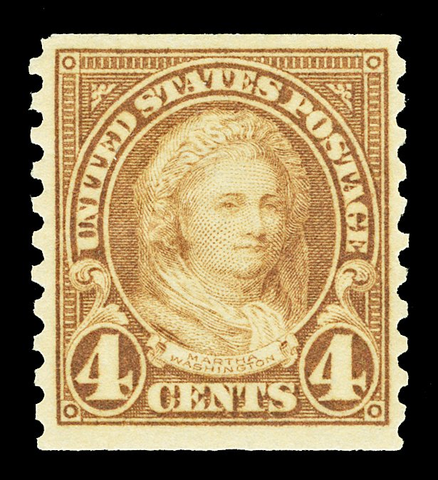 Scott 601 4c Martha Washington Coil Issue Mint VF HR Cat $3.75