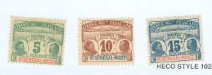 French West Africa #J1-J3 Unused Multiple