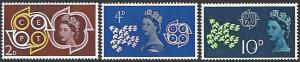 Great Britain #382-384 MNH Set of 3 Europa