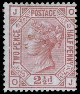 SG141, 2½d rosy mauve plate 10, M MINT. Cat £525. OJ