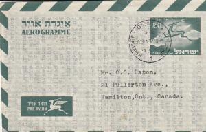 Israel Air Postage Envelopes lot of 2