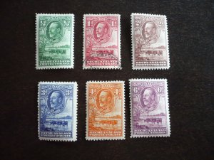 Stamps - Bechuanaland - Scott# 105-110 - Mint Hinged & Used Part Set of 6 Stamps
