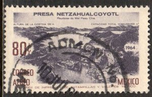 MEXICO C302 Inaug Netzahualcoyotl Dam, Grijalva River USED. VF. (1212)